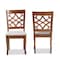 Baxton Studio Mael Modern and Contemporary Grey Fabric and Walnut Brown Finished Wood 2-Piece Dining Chair Set 183-10542-Zoro - alternate 6